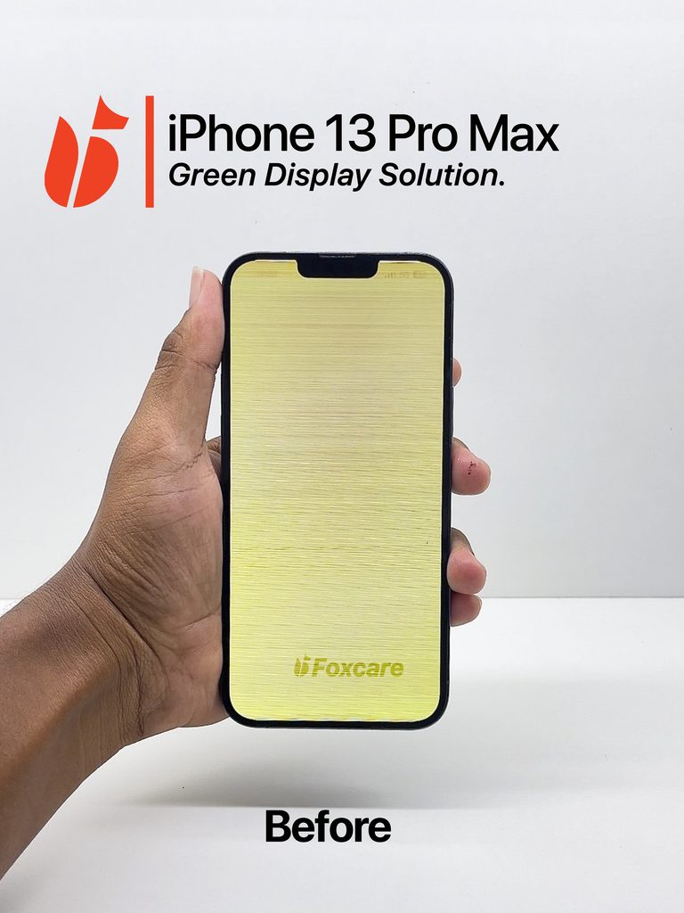 Iphone 13 pro max green screen display